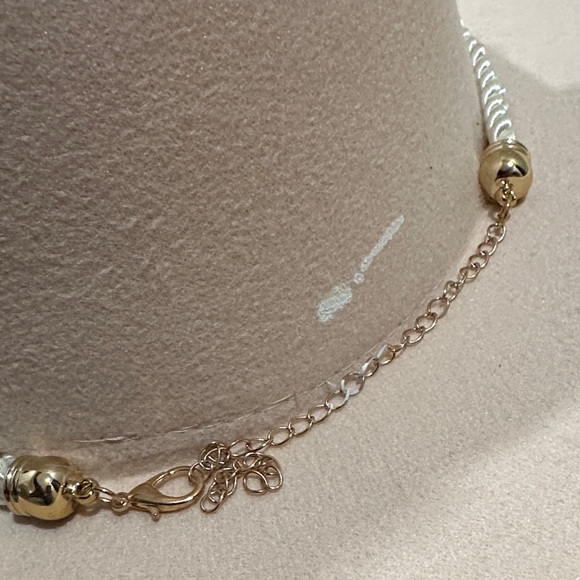 Amazon | Elegant blush pink Fedora Hat with Chain Detail - Picture 5 of 14